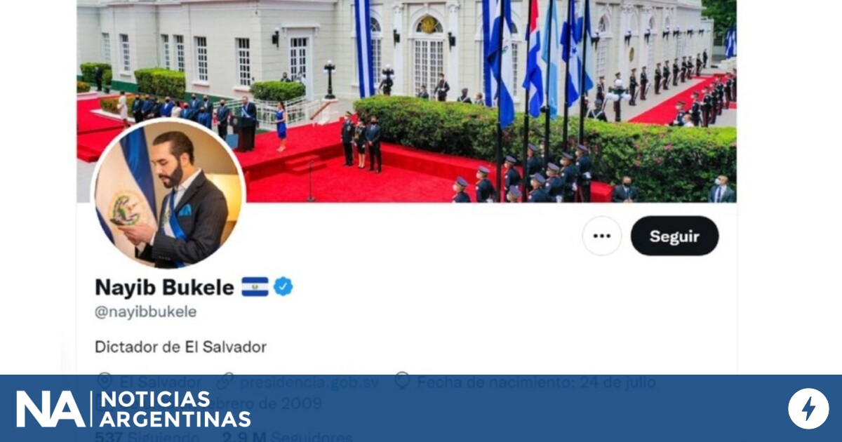 Nayib Bukele Cambió Su Descripción De Twitter Dictador De El Salvador Noticias Argentinas 4223
