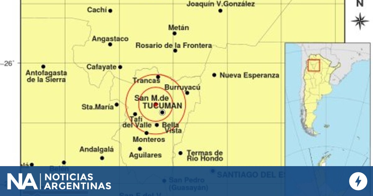 A 3.5 magnitude earthquake shook Tucumán
