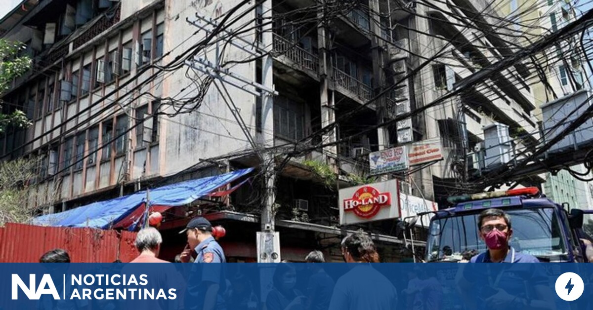 Once muertos por un incendio que afectó un edificio en Manila, Filipinas