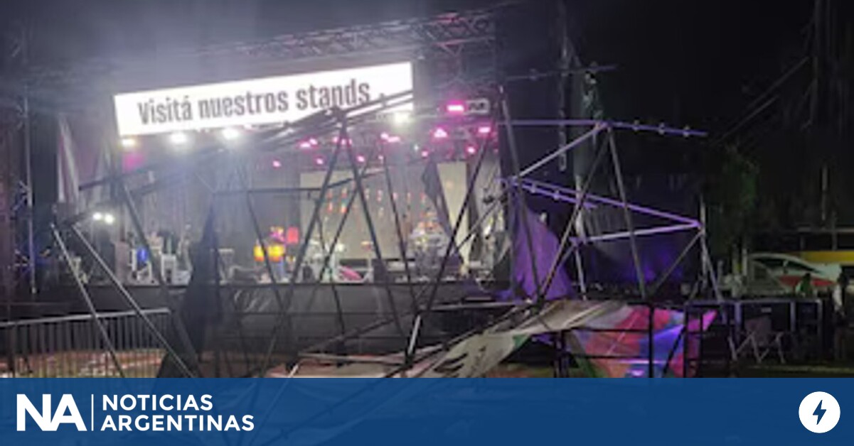 Horror en la Fiesta Nacional de la Música en Santa Fe: una mujer murió tras el derrumbe de un escenario debido a los fuertes vientos